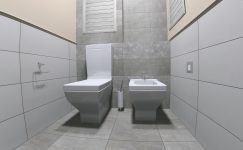 Туалет 2,7 м2 / унитаз и биде Villeroy&Boch La Belle